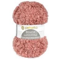 Пехорка Буклированная (увядшая роза 599) 30% мохер 20% шерсть 50% акрил 200 гр/220 м